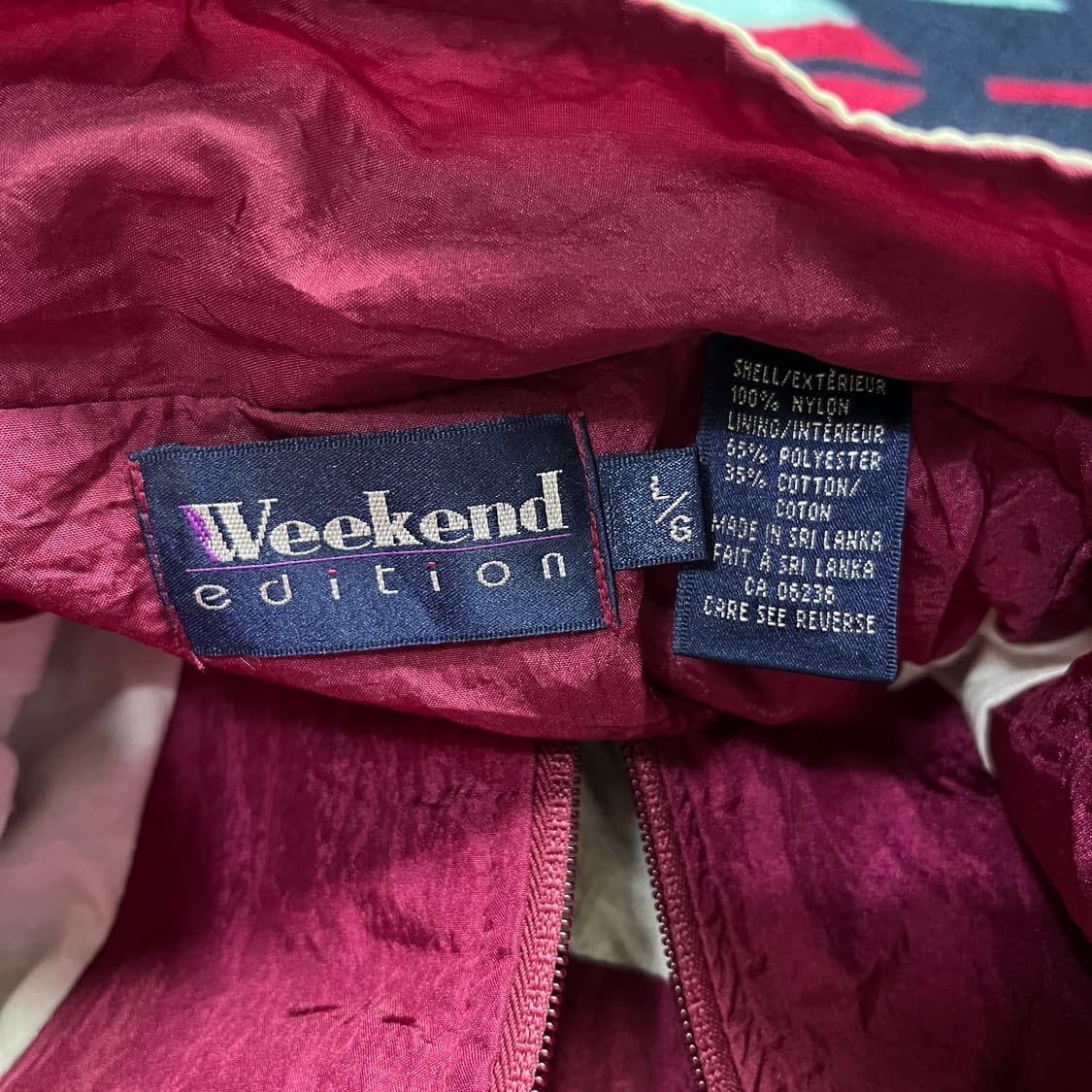 90s Weekend Edition 올드스쿨 바람막이(실측확인) 상품이미지4