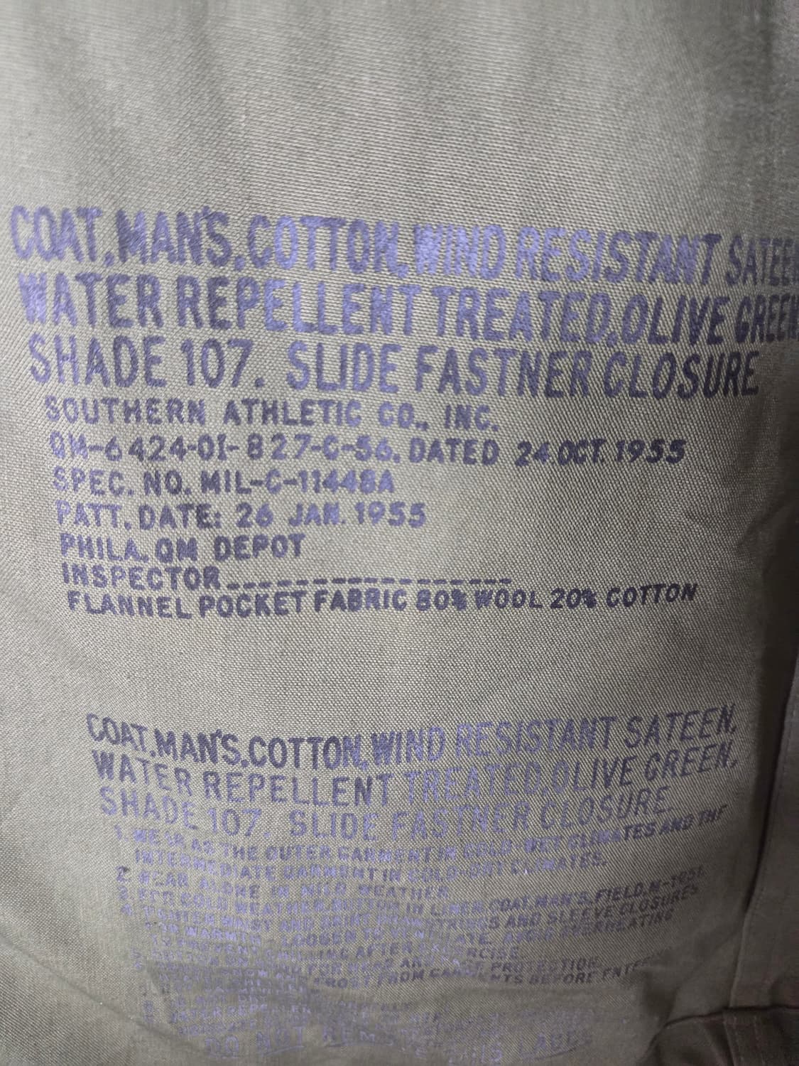 50s 미군 M-51 필드자켓 미디움 롱 상품이미지4