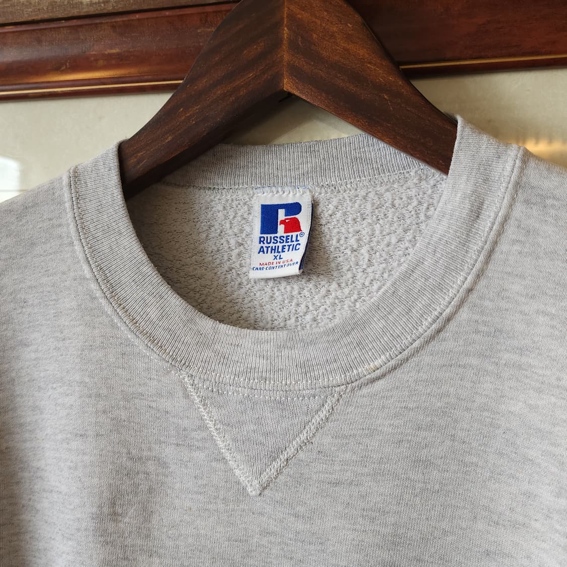 90s 러셀 후드 레이크 캣홀릭 미국 오리지널 빈티지 스웻셔츠 XL 상품이미지4