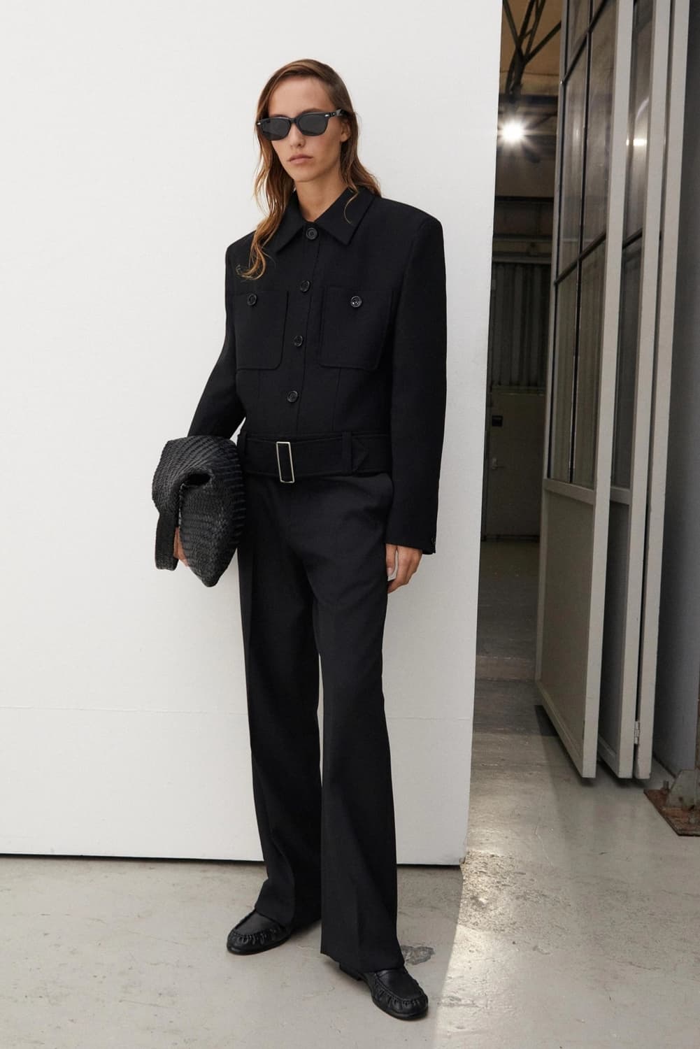 [2] 타일레 울 캔버스 모토 자켓 블랙 새상품 상품이미지1