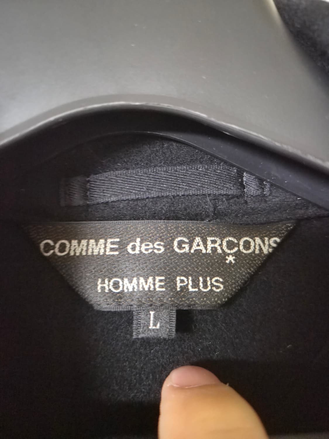 [L] 꼼데가르송 옴므 03AD 울 코트 상품이미지3