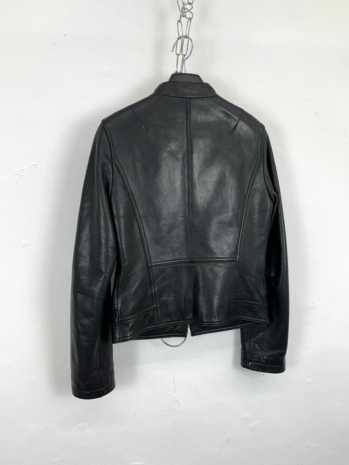Cowhide Leather Zip-Up Jacket 상품이미지8