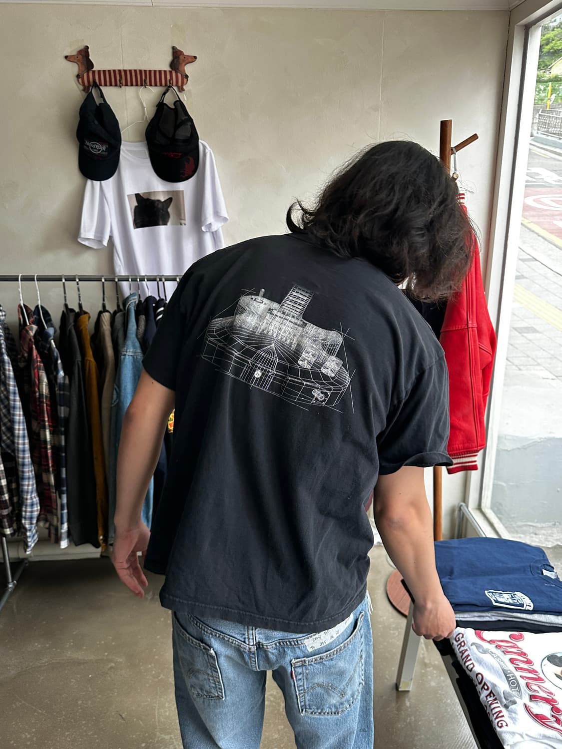 90s 00s Hard Rock Cafe Shanghai 그래픽 티셔츠 상품이미지2