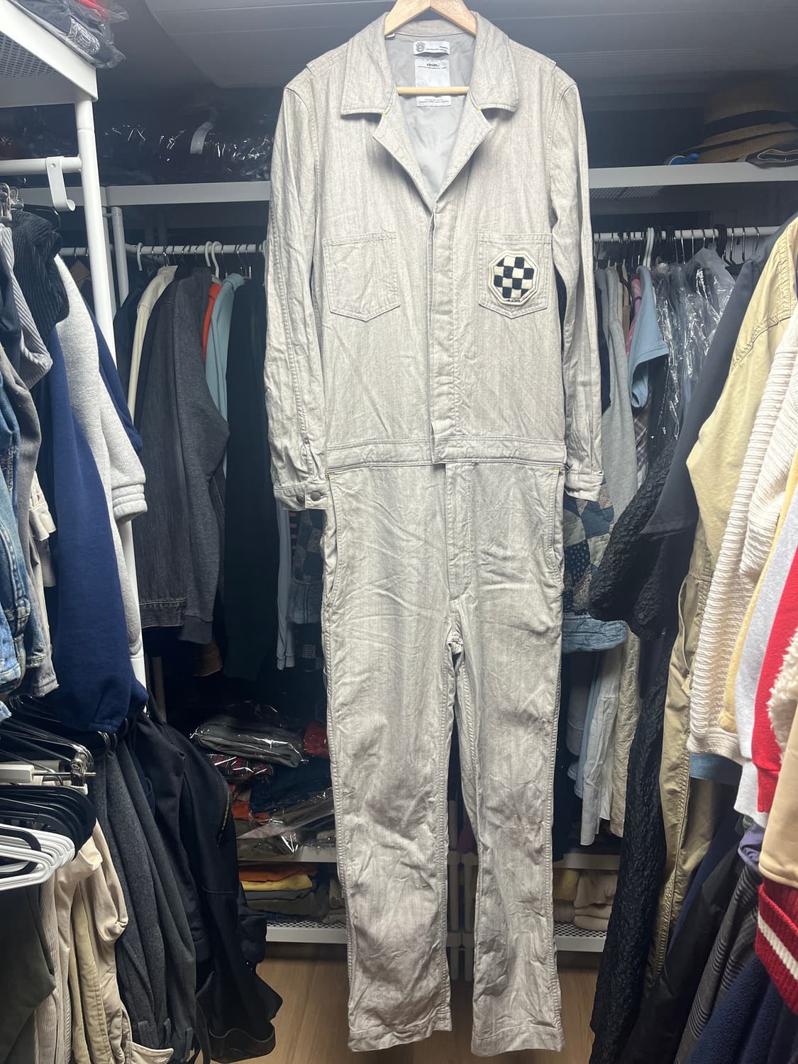 VISVIM 올드비즈빔 베이지 올인원 오버롤즈 M 상품이미지1