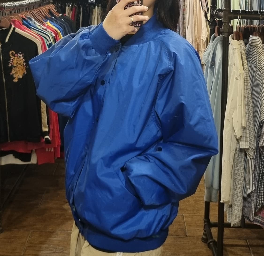 [Hi] vtg 빈티지 야구점퍼 블루 상품이미지5