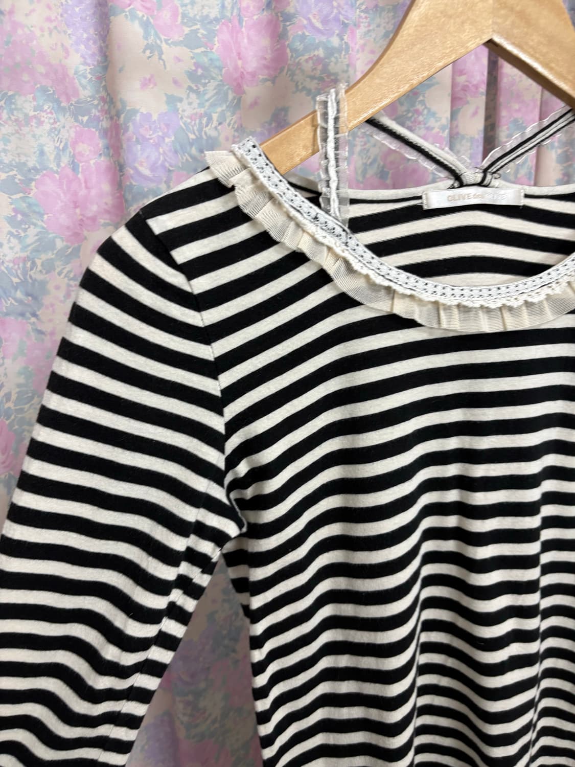 스트라이프 도트 티셔츠 상품이미지6