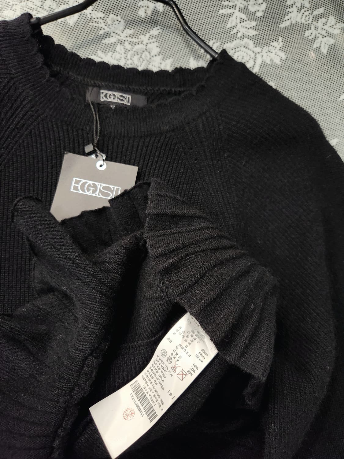 (새상품)에고이스트 벌룬시스루소매 프릴니트66 상품이미지7