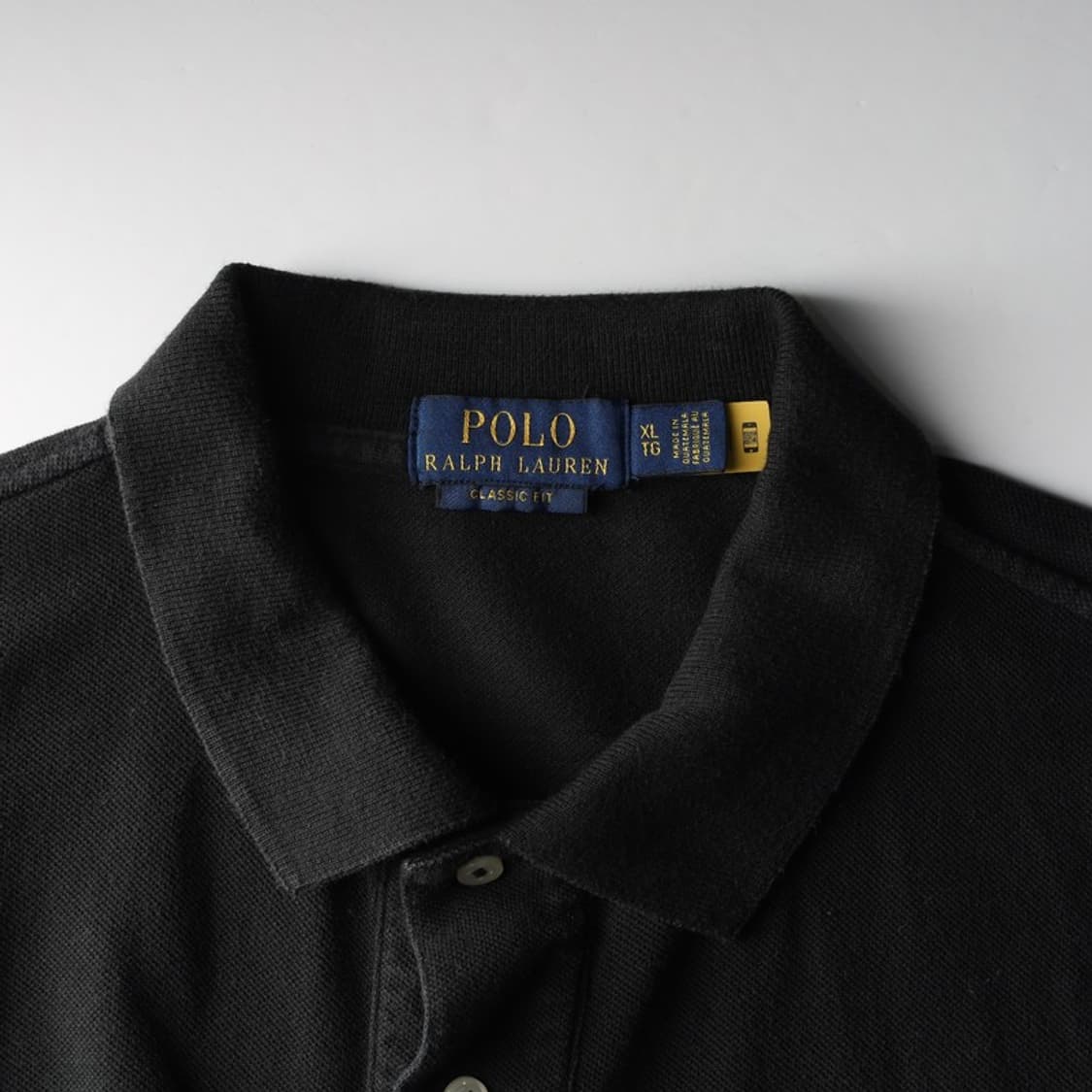 폴로 랄프로렌 블랙 레드포니 카라티 XL 상품이미지5