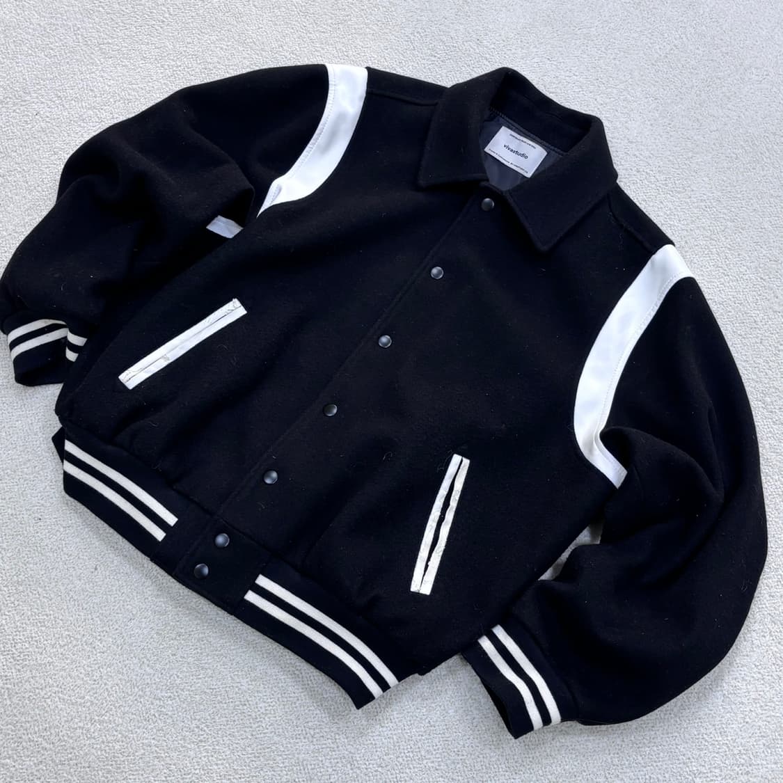 M 비바스튜디오 펠트 울 스타디움 자켓 0324E 상품이미지1