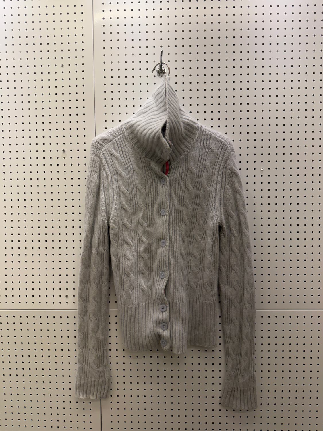 타미힐피거 케이블 니트 가디건 그레이 U397 상품이미지3