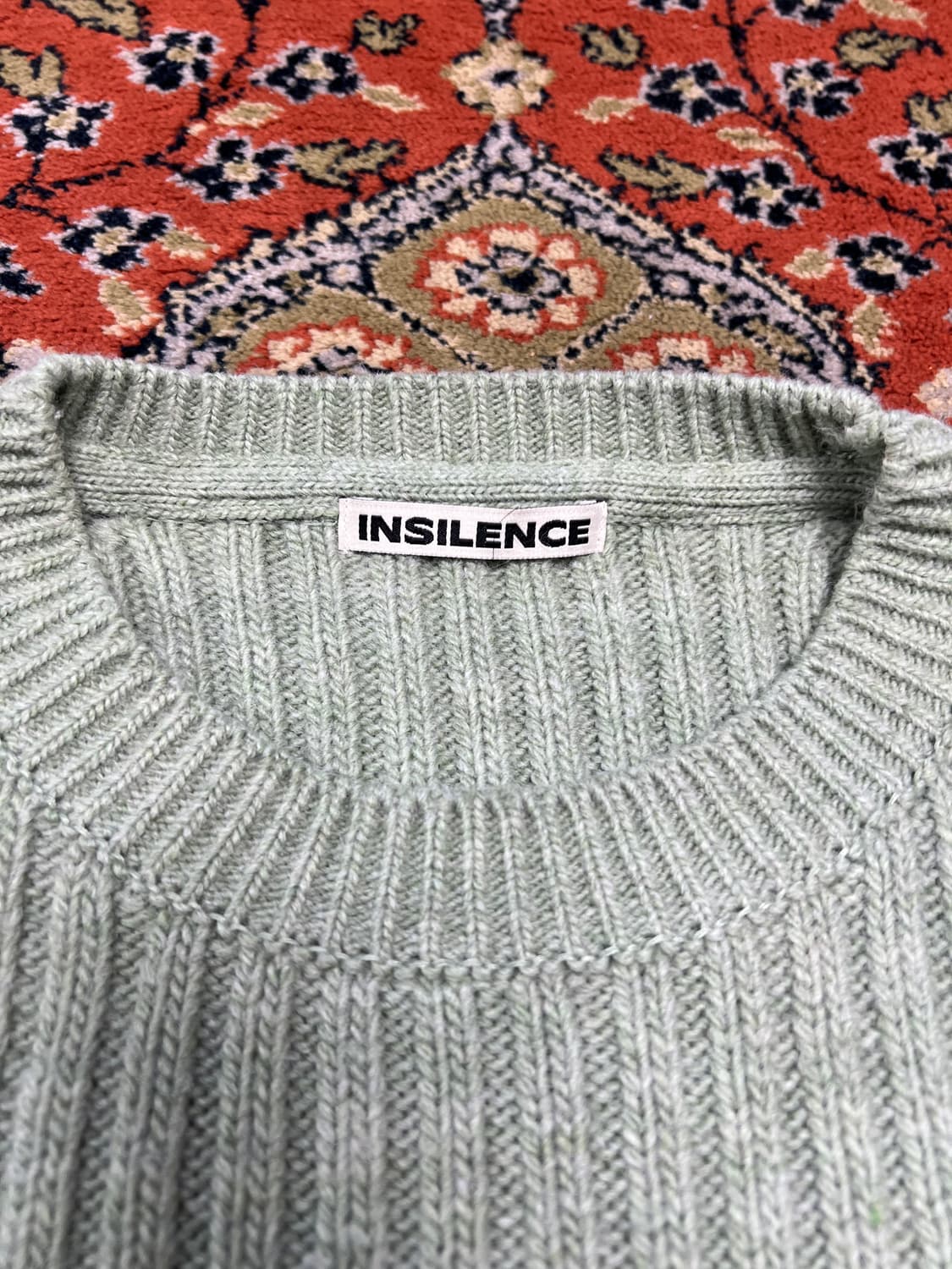 [FREE] 인사일런스 민트 그린 니트 상품이미지3