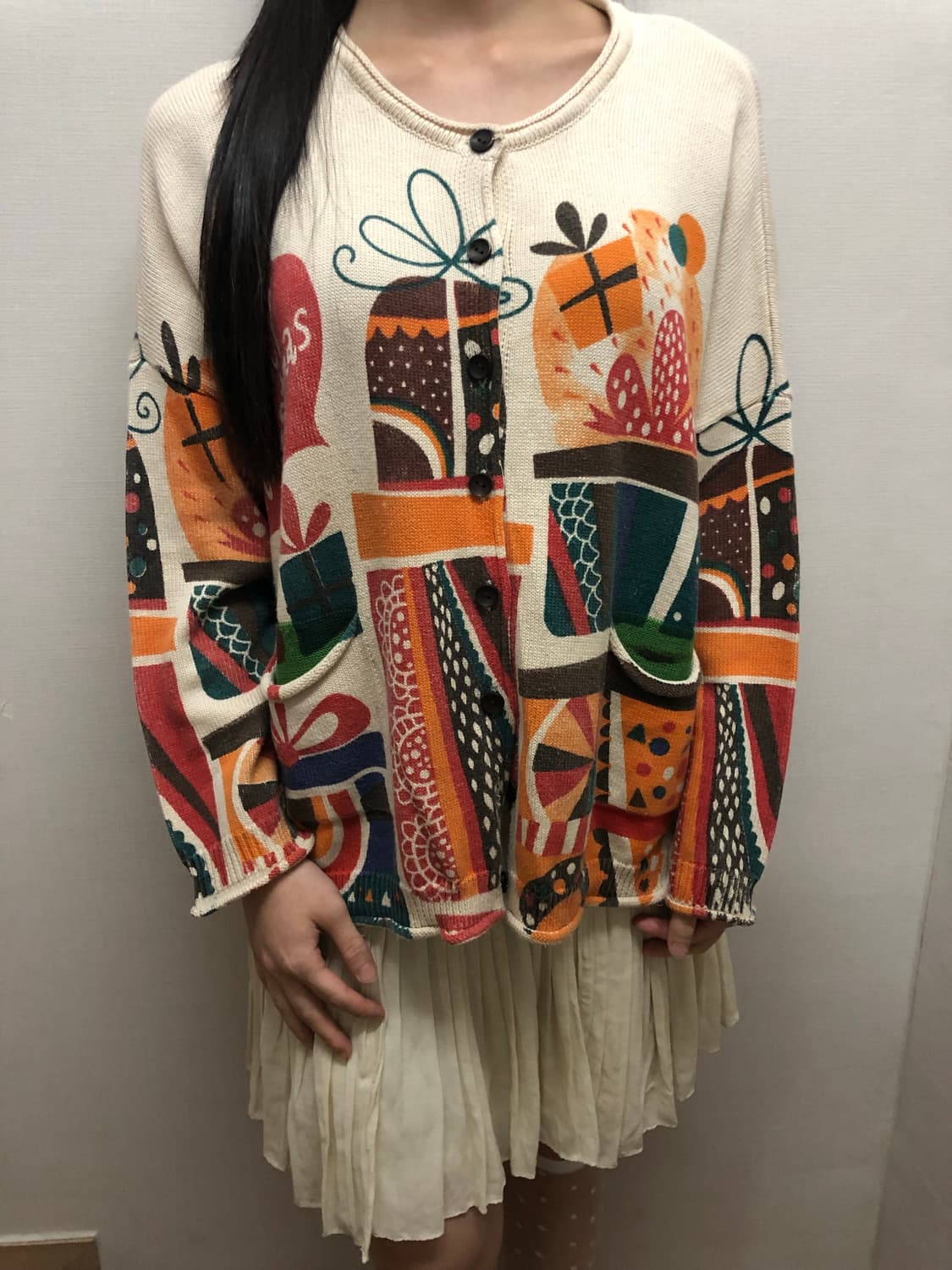 빈티지 아이보리 히피 가디건 상품이미지4