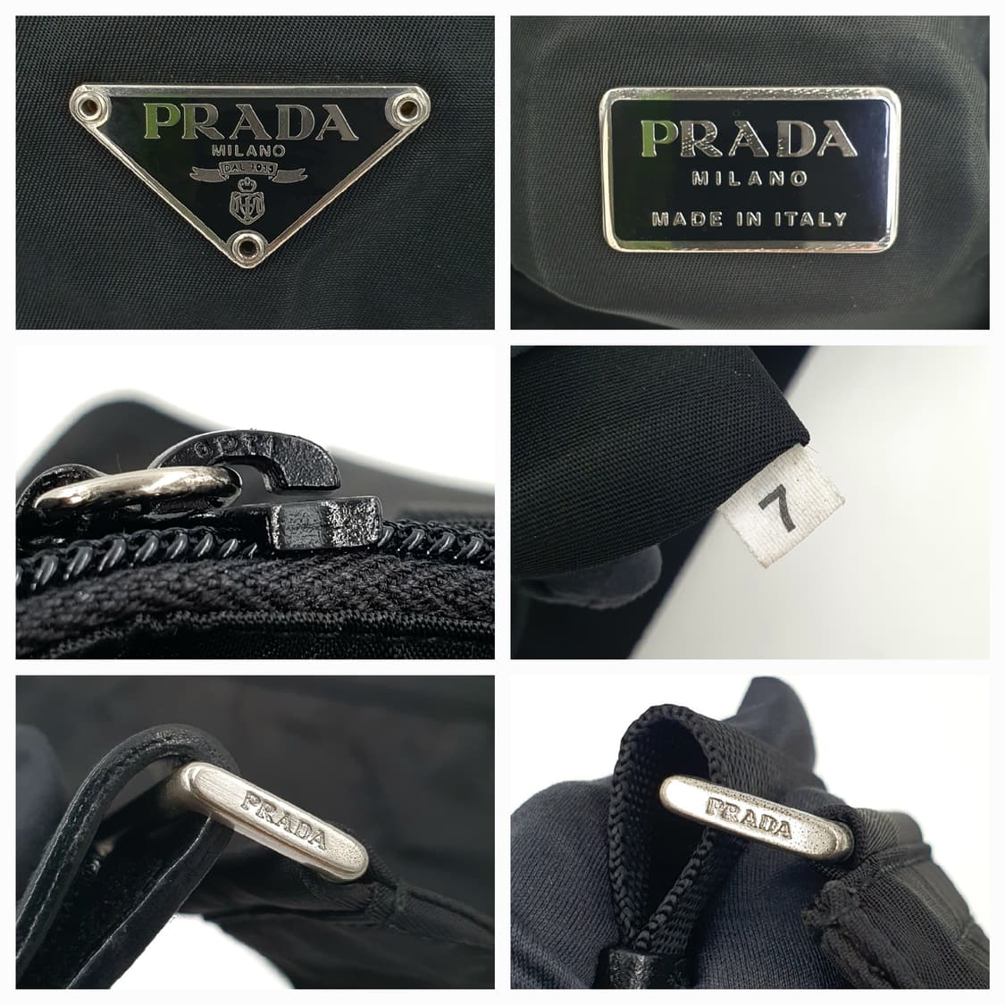 프라다 리나일론 블랙 숄더백 크로스백 남여공용 상품이미지5