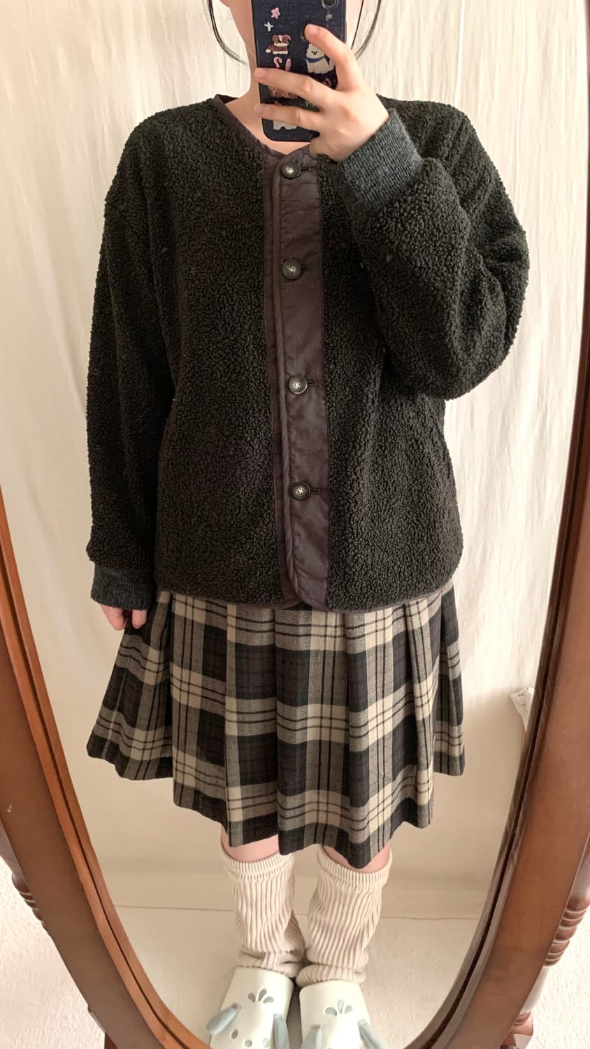 cloudnine 잔꽃 부클 자켓 상품이미지3