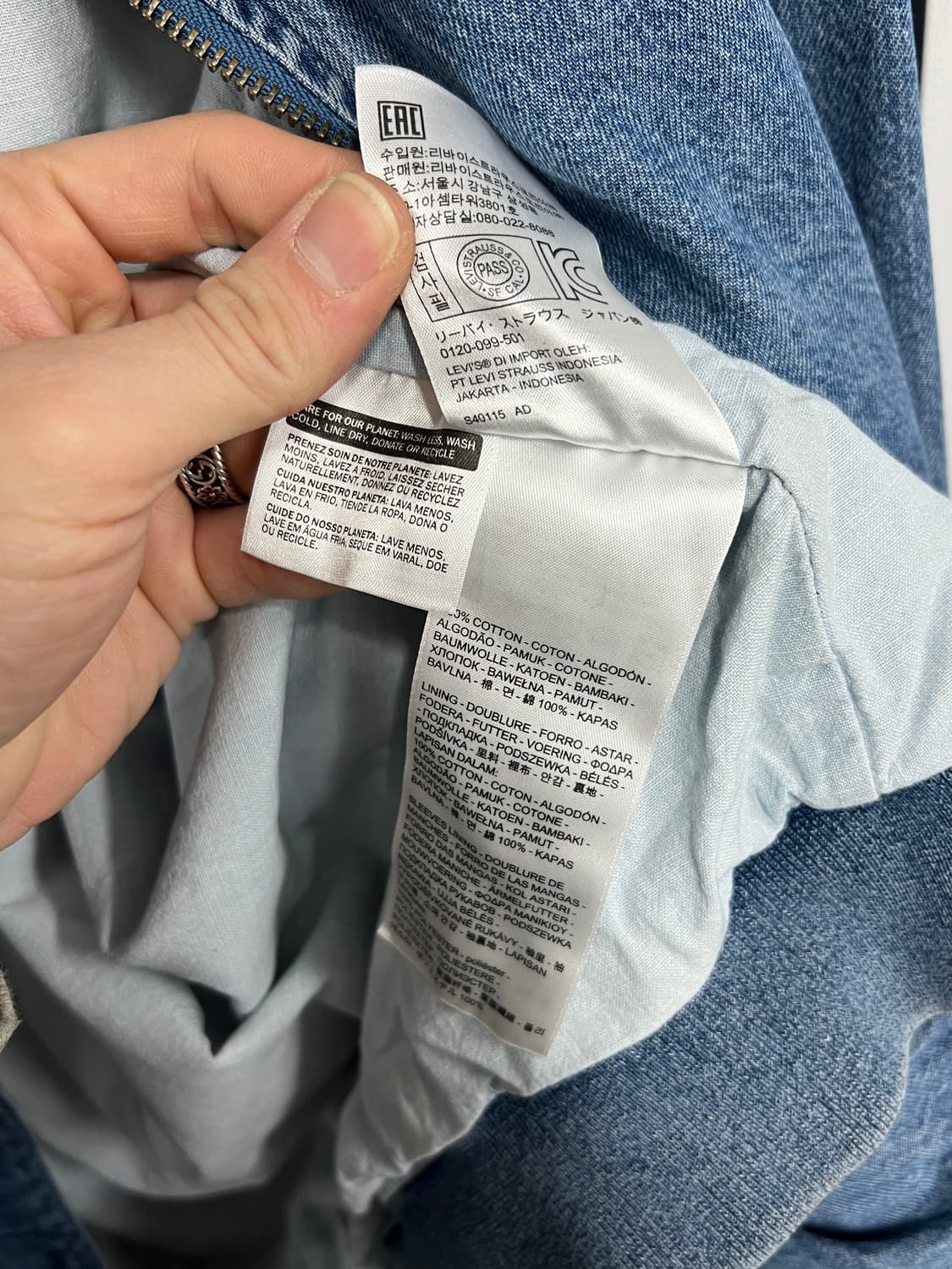 Levis 리바이스 데님 블루종  상품이미지7