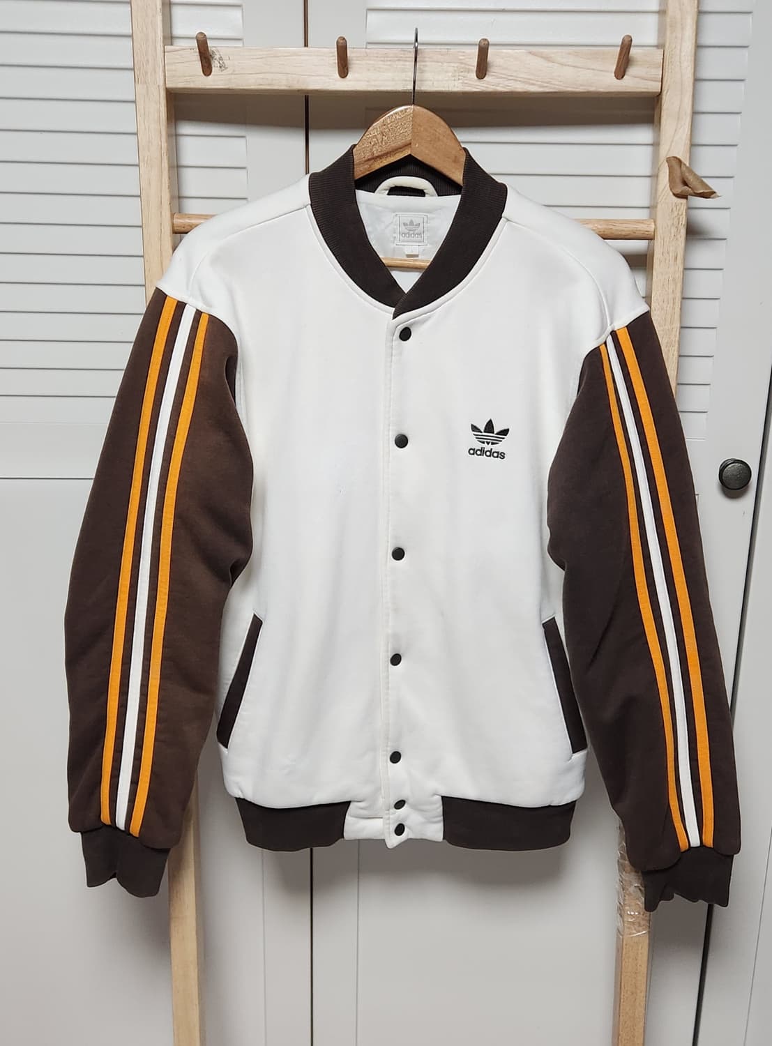 대장 아디다스 삼선 코튼 바시티 점퍼 자켓 져지 상품이미지6