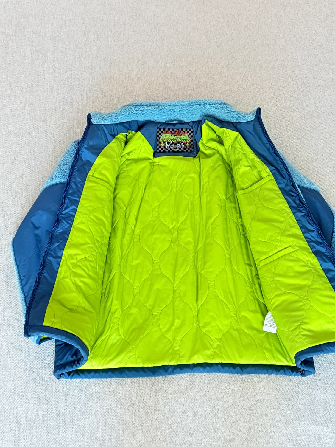 SCULPTOR Racing Sherpa Jacket Blue/Navy 상품이미지2