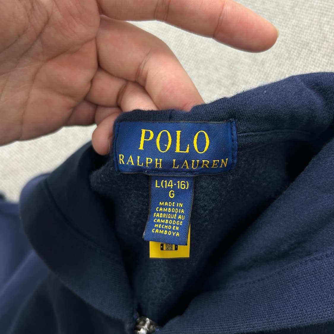 폴로 네이비 스몰포니 후드집엄(L(14-16)) 상품이미지2