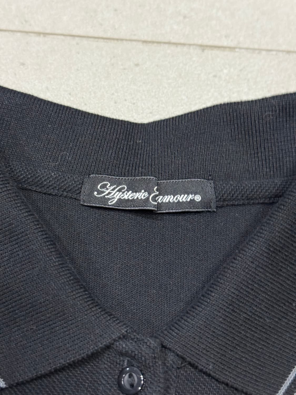 히스테릭 글래머 아카이브 런던 히스걸 해골 폴로티 카라티 반팔티셔츠 상품이미지4