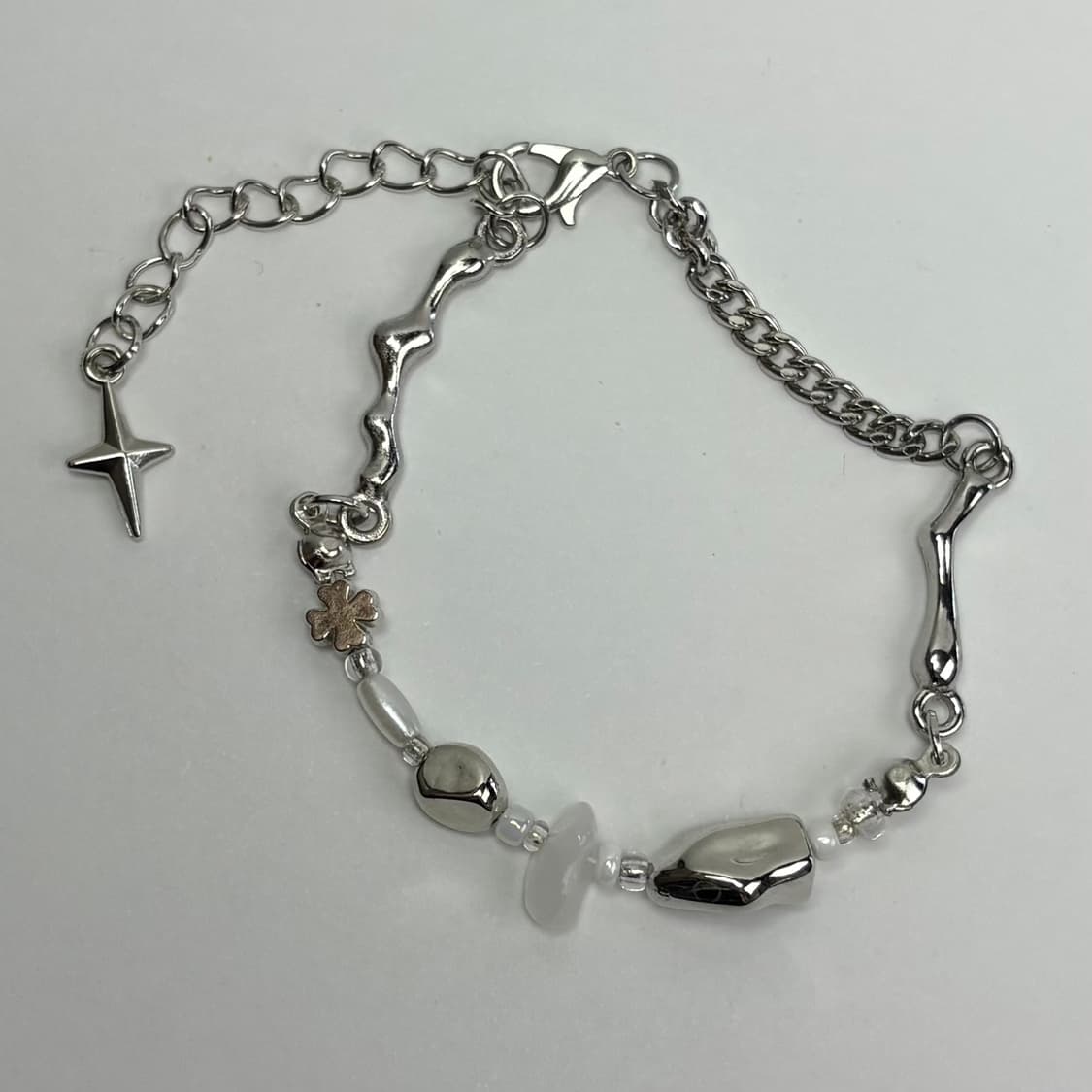 핸드메이드 비즈 팔찌 Silver Stone 027 상품이미지4