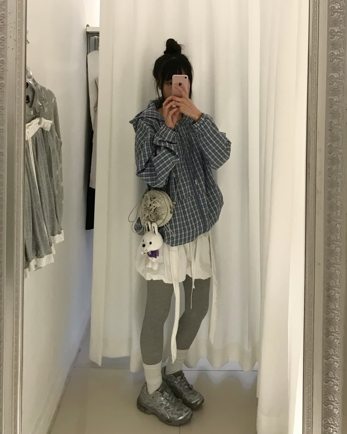 레테르코모 체크바람막이S 상품이미지1