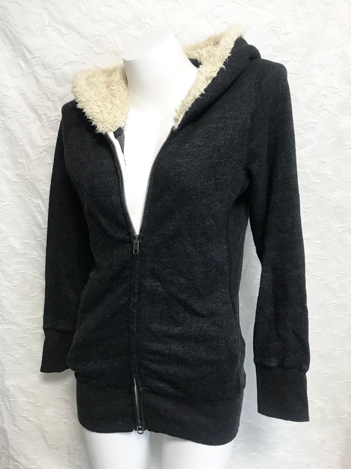 빈티지 y2k 투웨이 퍼 후드 집업 상품이미지1