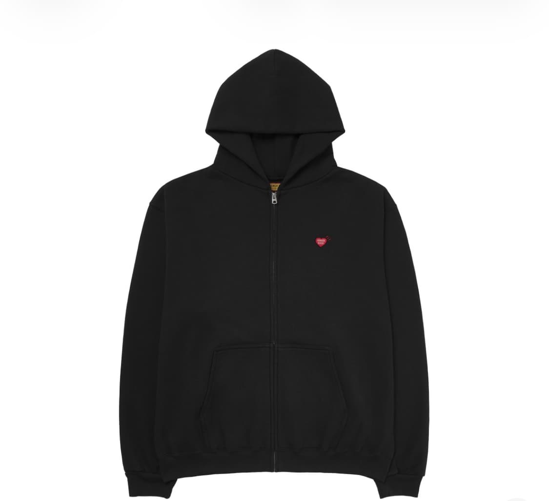 휴먼메이드 하트 와펜 후드집업 상품이미지1