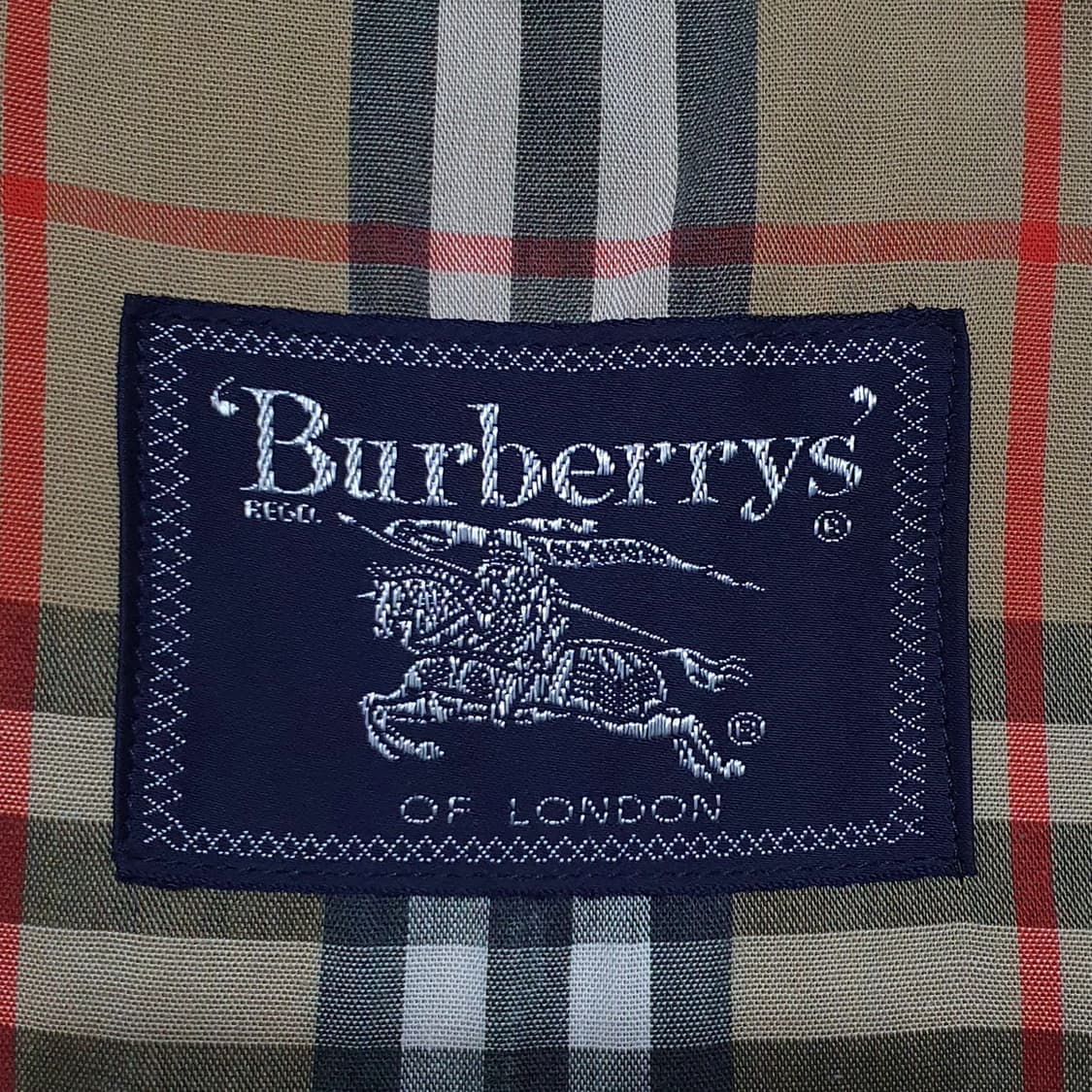 버버리 올드 해링턴 블루종 크레스트 자수 90s (105-110) 상품이미지8