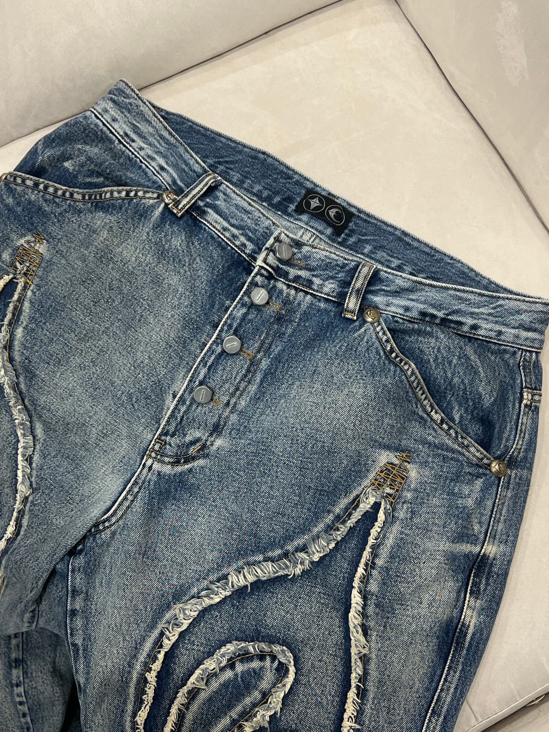 떠그클럽 Tribal denim pants 팔아요 상품이미지6