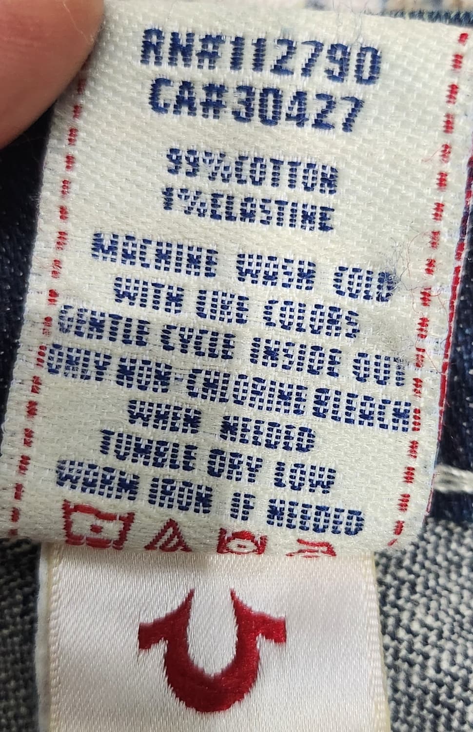 트루릴리젼 부츠컷 진청 데님팬츠 24 (25-27) 상품이미지4