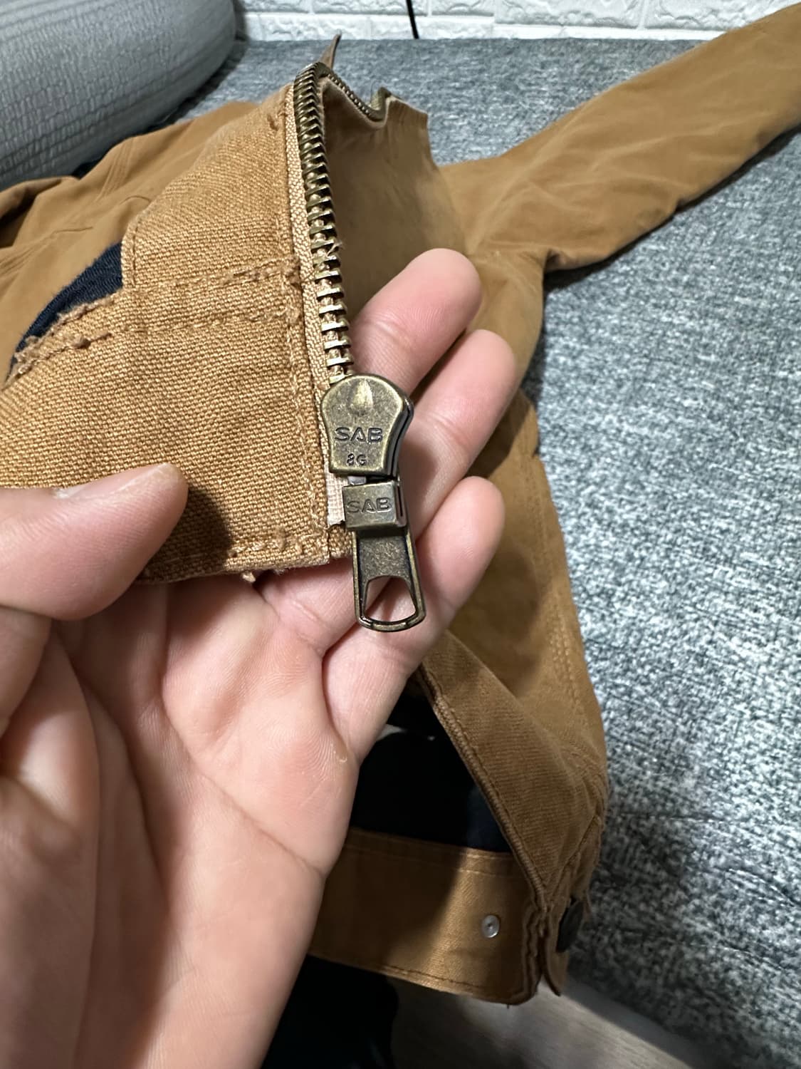  (카하트 디트로이트) 자라 브라운 코듀로이 자켓 상품이미지6