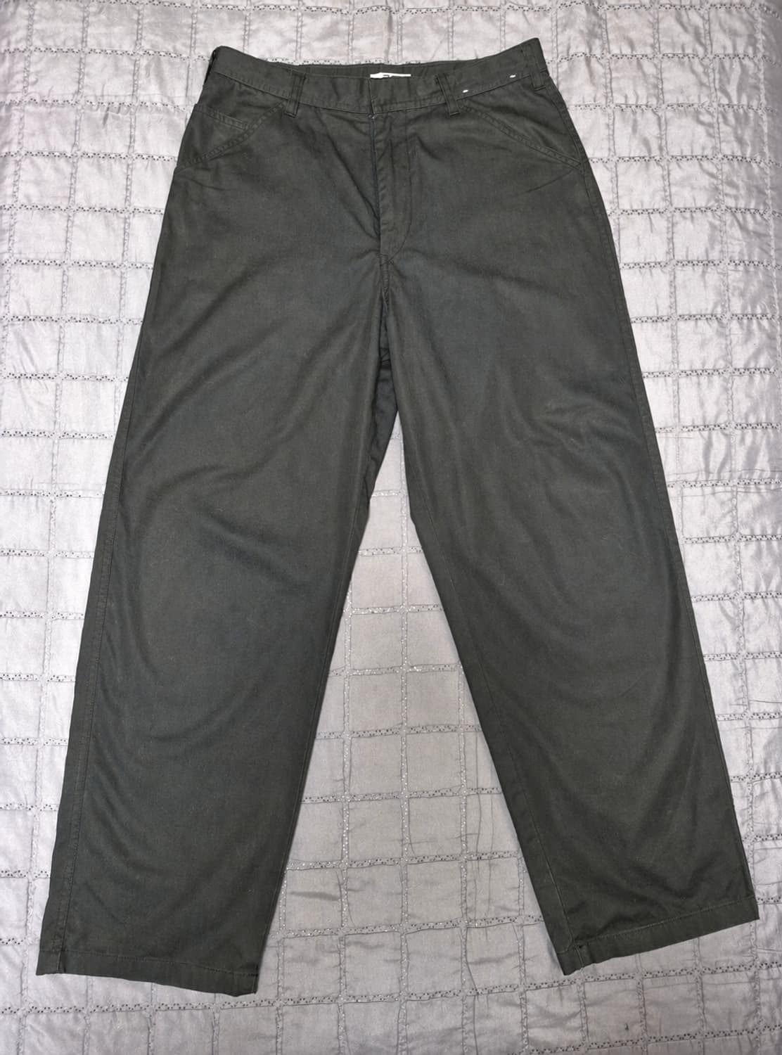 유니클로U 24ss 와이드핏치노 팬츠 블랙 73 상품이미지2