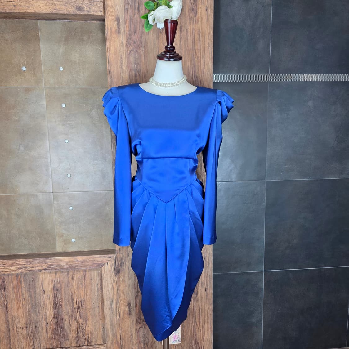 로얄블루 럭셔리 드레스 상품이미지2