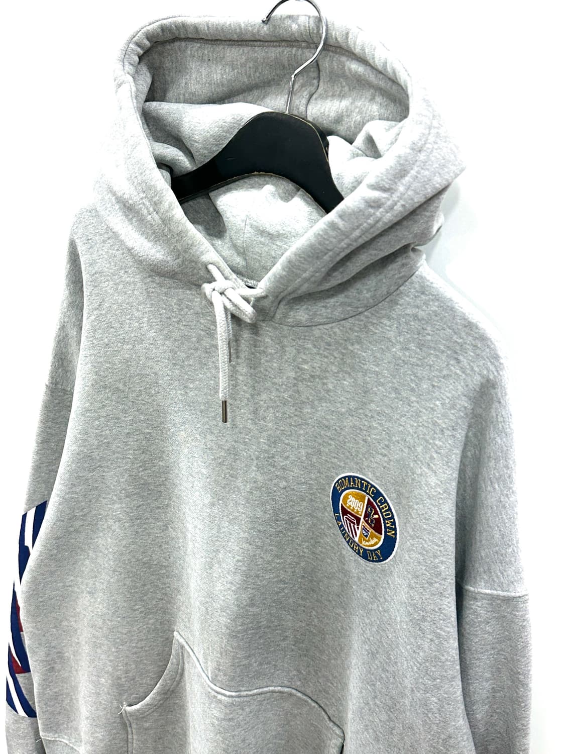 로맨틱크라운 오버핏 후드 그레이 XL 상품이미지2