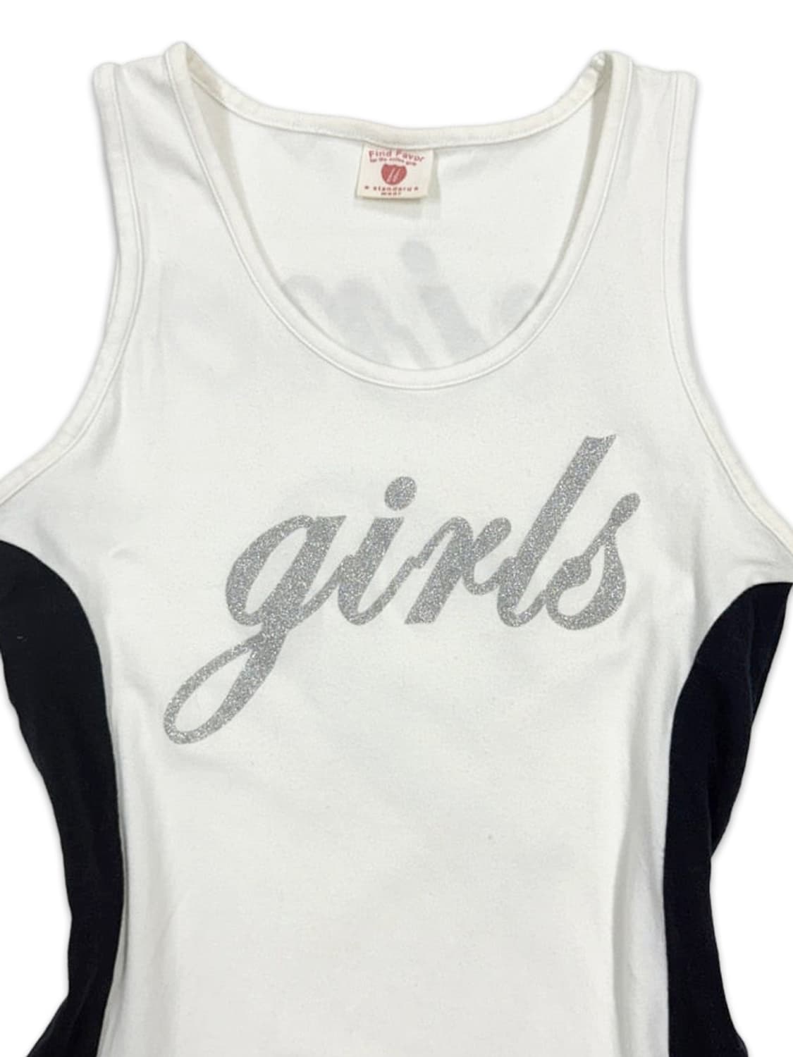 빈티지 라인 레터링 로고 슬리브리스 상품이미지3