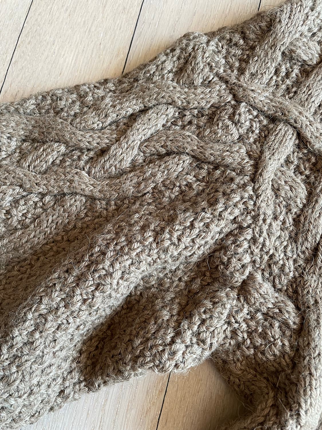 90s DKNY 케이블 터틀넥 니트 상품이미지4