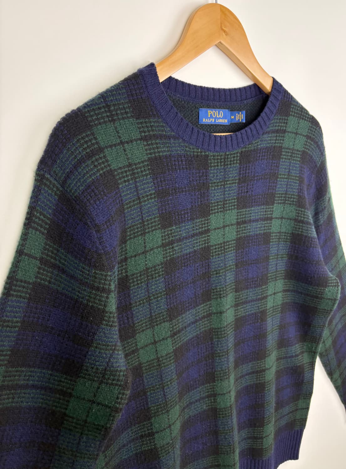 폴로 랄프로렌 블랙워치 타탄 울 혼방 크루넥 스웨터 상품이미지2