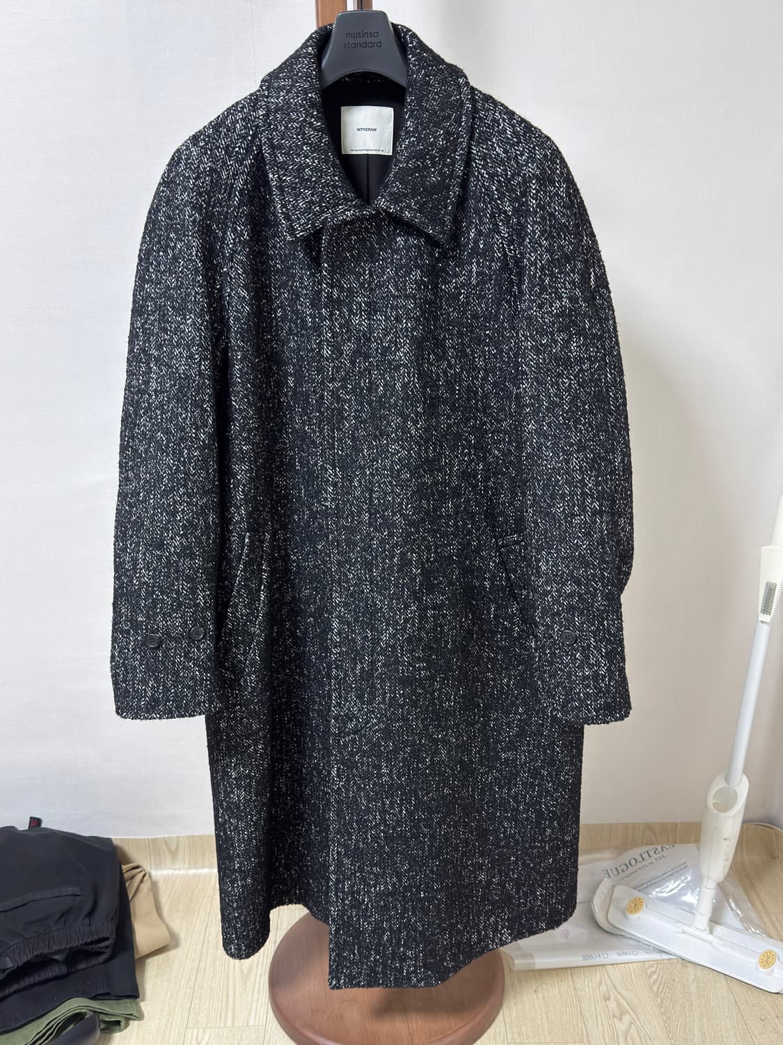 INTHERAW 인더로우 헤링본 트위드 코트 / 3 상품이미지1