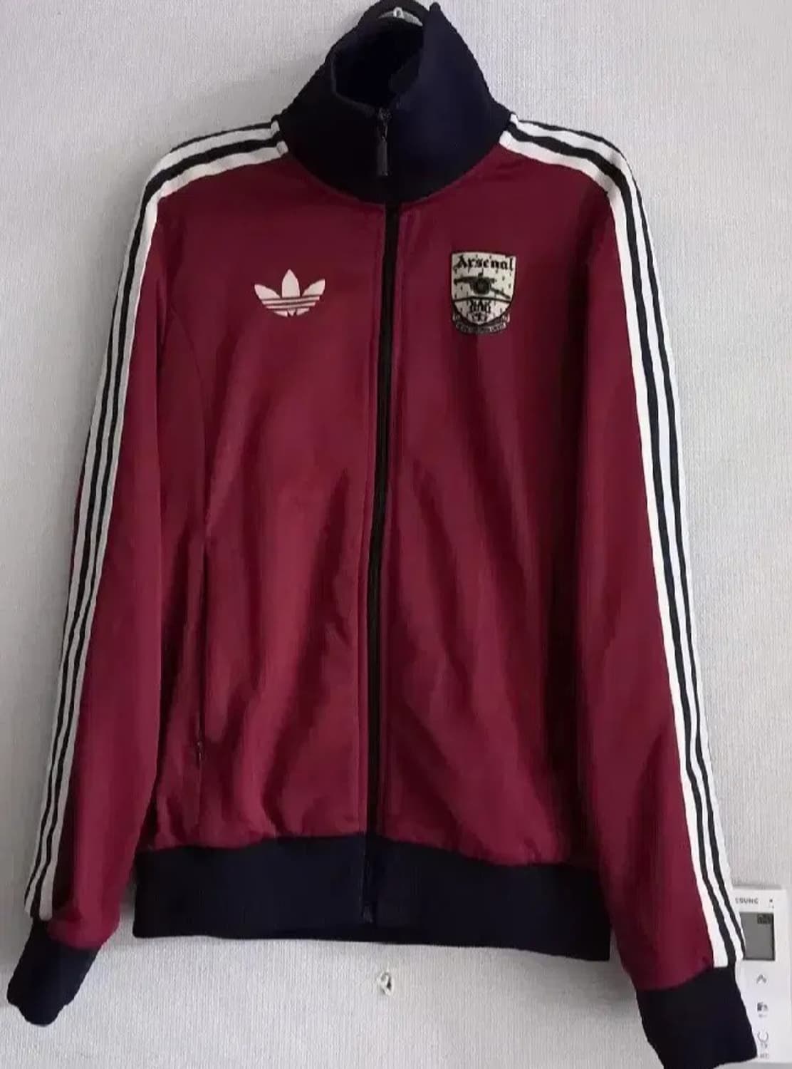 아디다스 희귀 아스날 버건디 트랙탑 저지 져지집업 95/M 상품이미지1