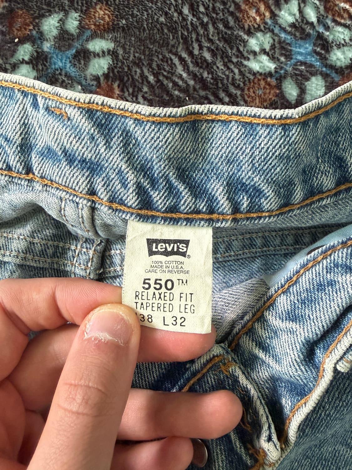 90s made in usa levis 550 38x32 상품이미지5