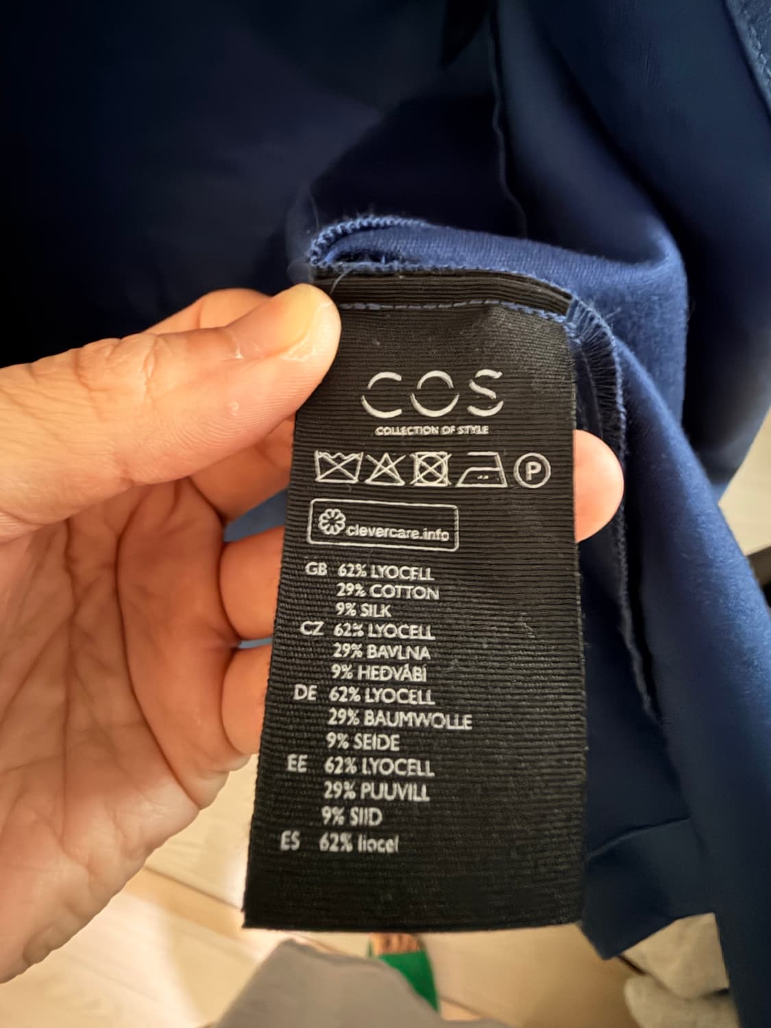 COS 네이비 셔츠 원피스 상품이미지2