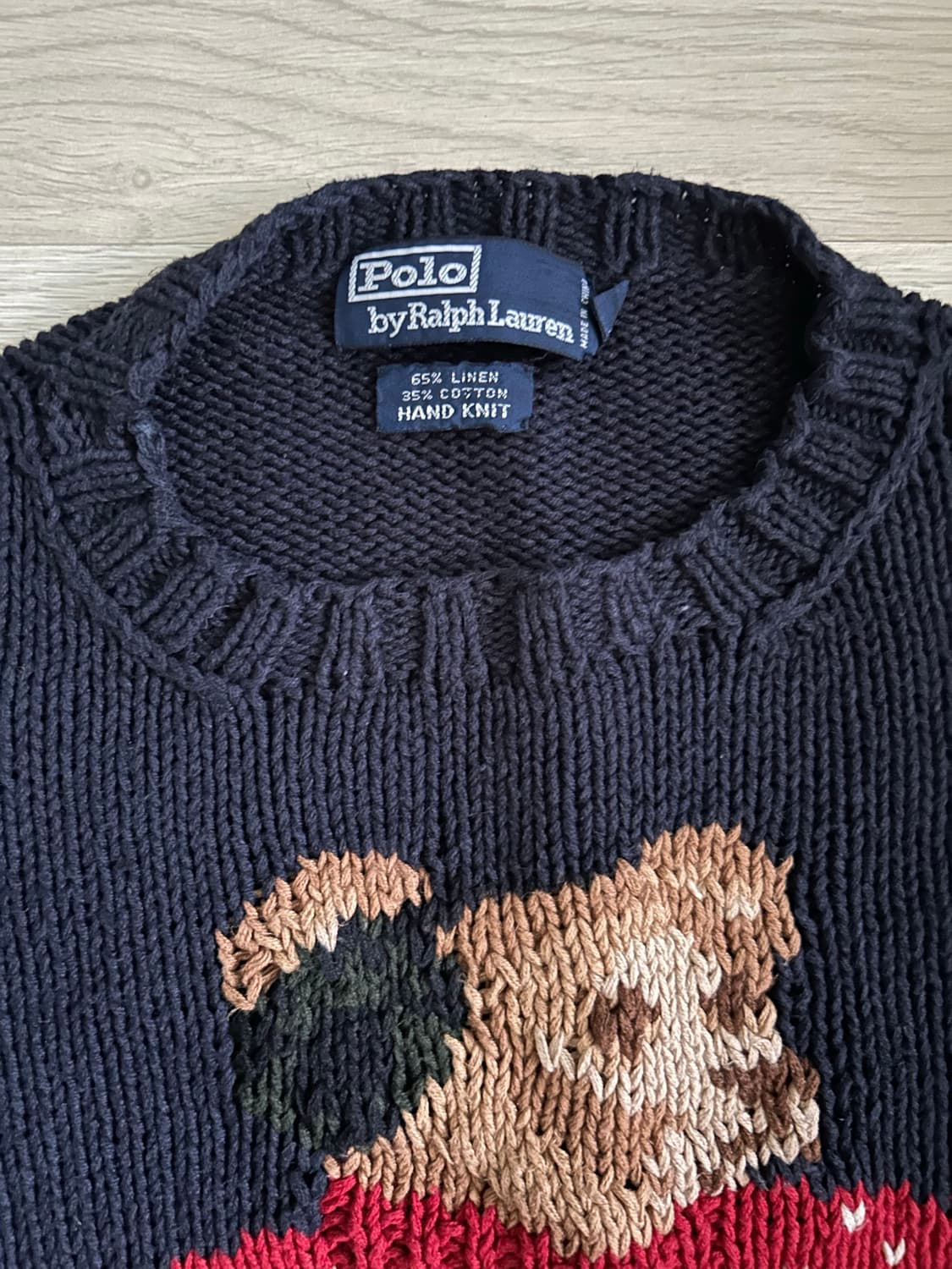 빈티지 폴로 베어 핸드니트 스웨터 상품이미지2