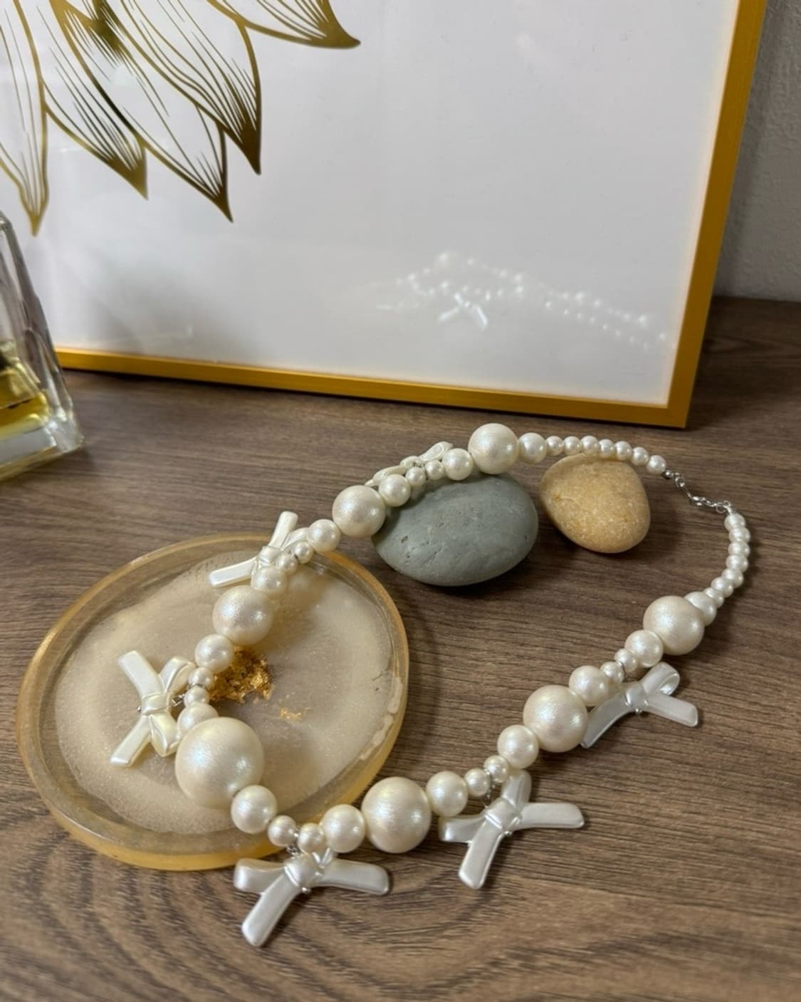 진주 리본 목걸이 상품이미지5