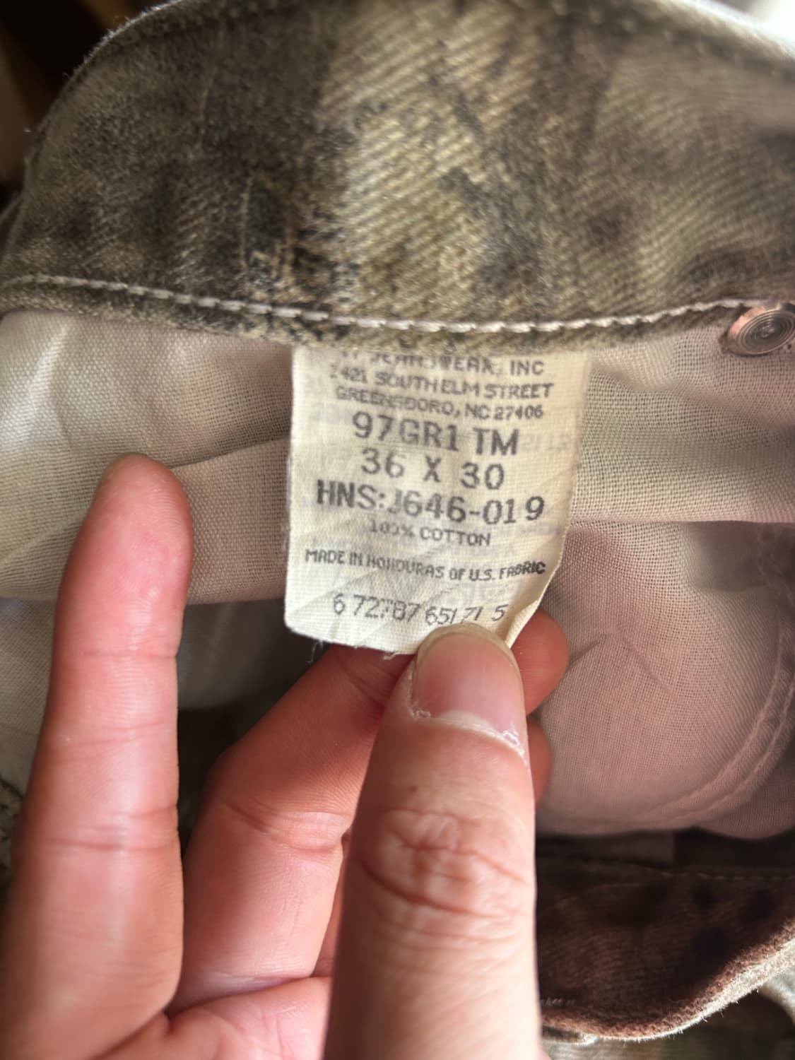 90‘s 랭글러 리얼트리 더블니팬츠 36(35) 상품이미지6