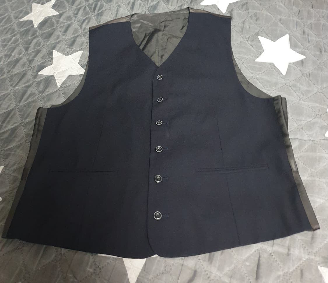 ESSES 버깅엄 클래식 수트 베스트 네이비 상품이미지1