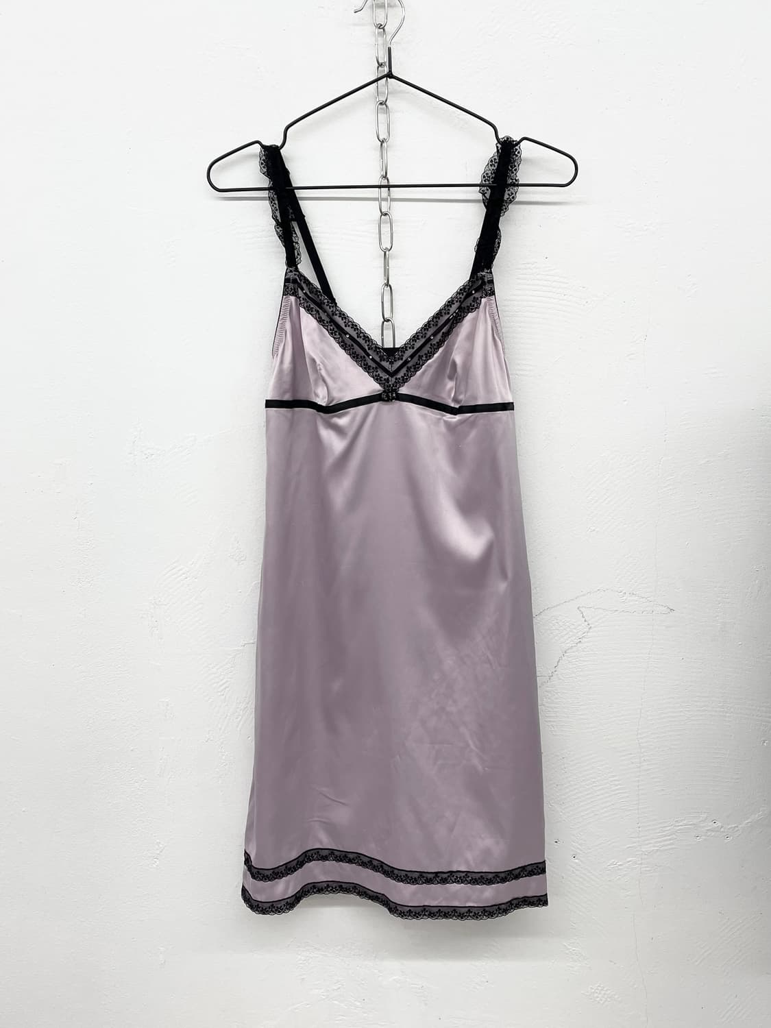 라벤더 레이스 새틴 슬립 상품이미지4