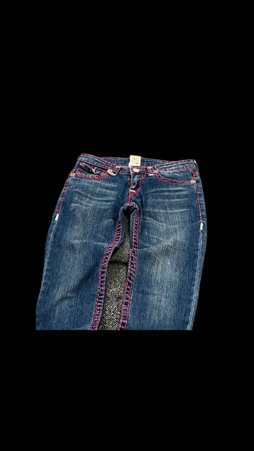 [26] 트루릴리젼 핑크 스티치 스트레이트 스키니 청바지 상품이미지3