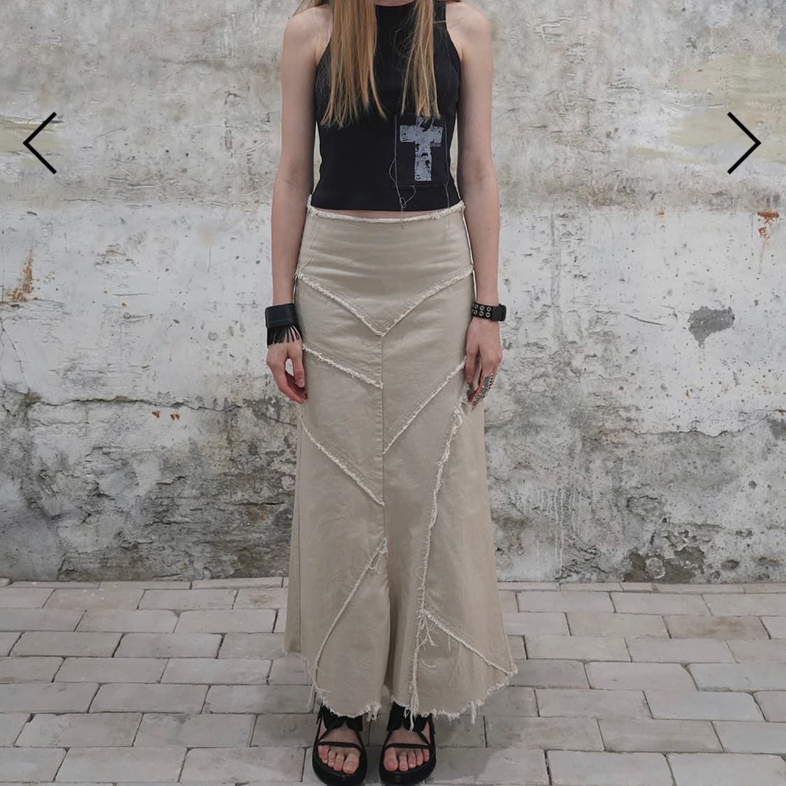 데어드 stitched patch top 상품이미지2