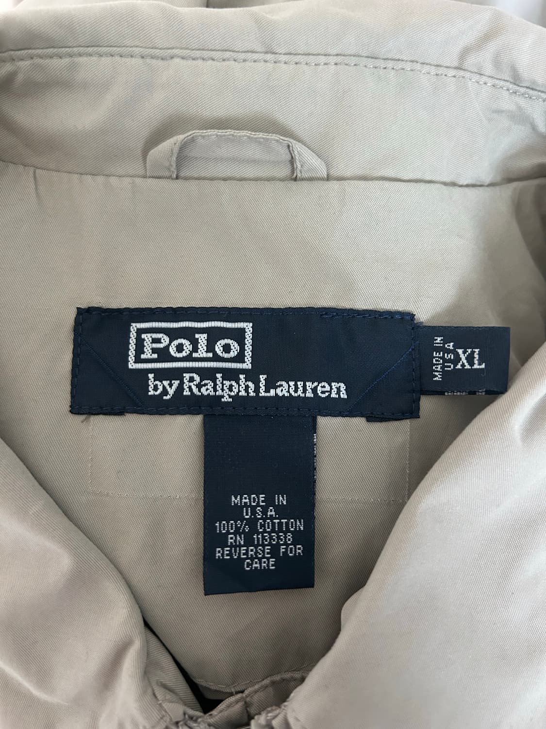 폴로 베이지 코튼자켓 XL 상품이미지2