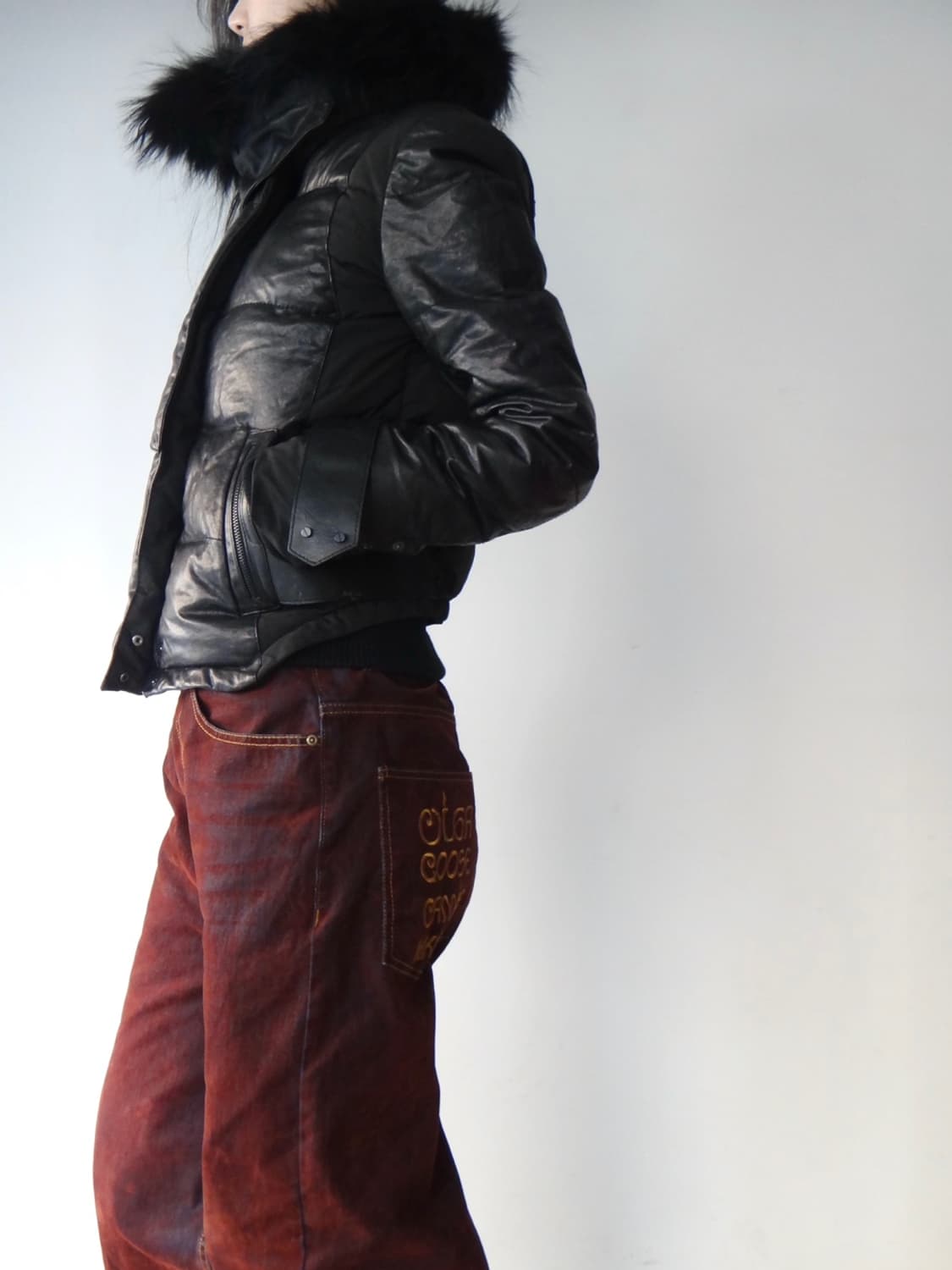 VOV gothic leather padded jacket / black 상품이미지10